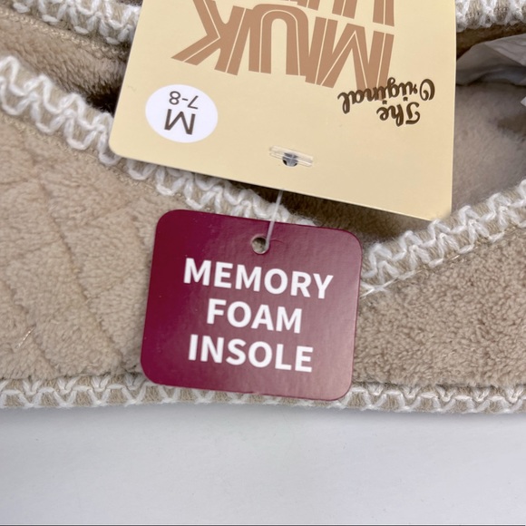 NWT Muk-Luks Beverly Slip-on Slipper Honey Wheat Sz Med (7-8) - Picture 10 of 14